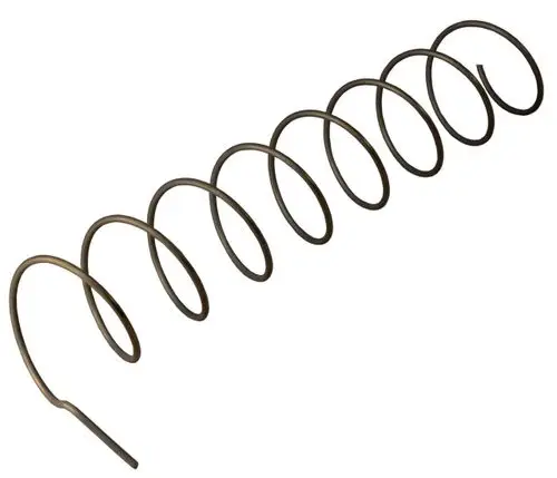 Reinigungsfeder in spiralförmiger Ausführung, hergestellt von Wolf, geeignet für die Reinigung von Brennerkammern in Heizgeräten.